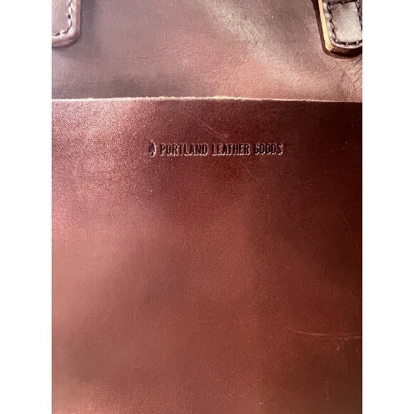 Portland Leather Women's Goods Almost Perfect Zip Medium Tote Bag – Brown - Picture 5 of 16